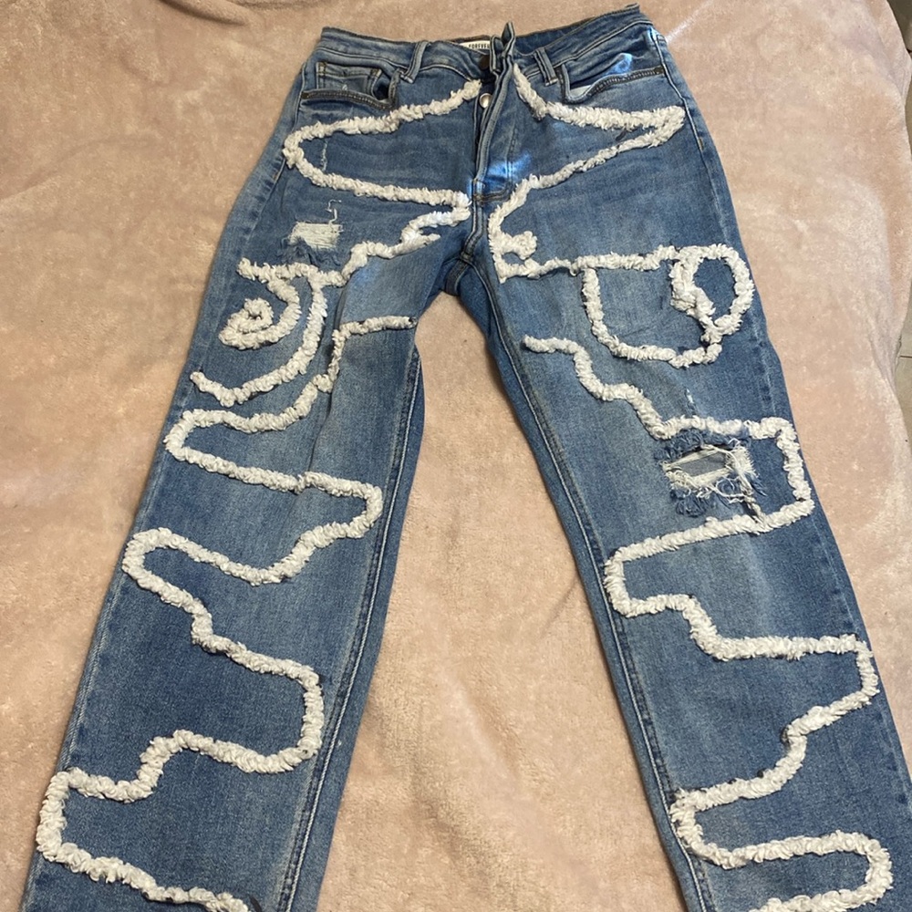 Women’s Fuzzy Rope Jeans